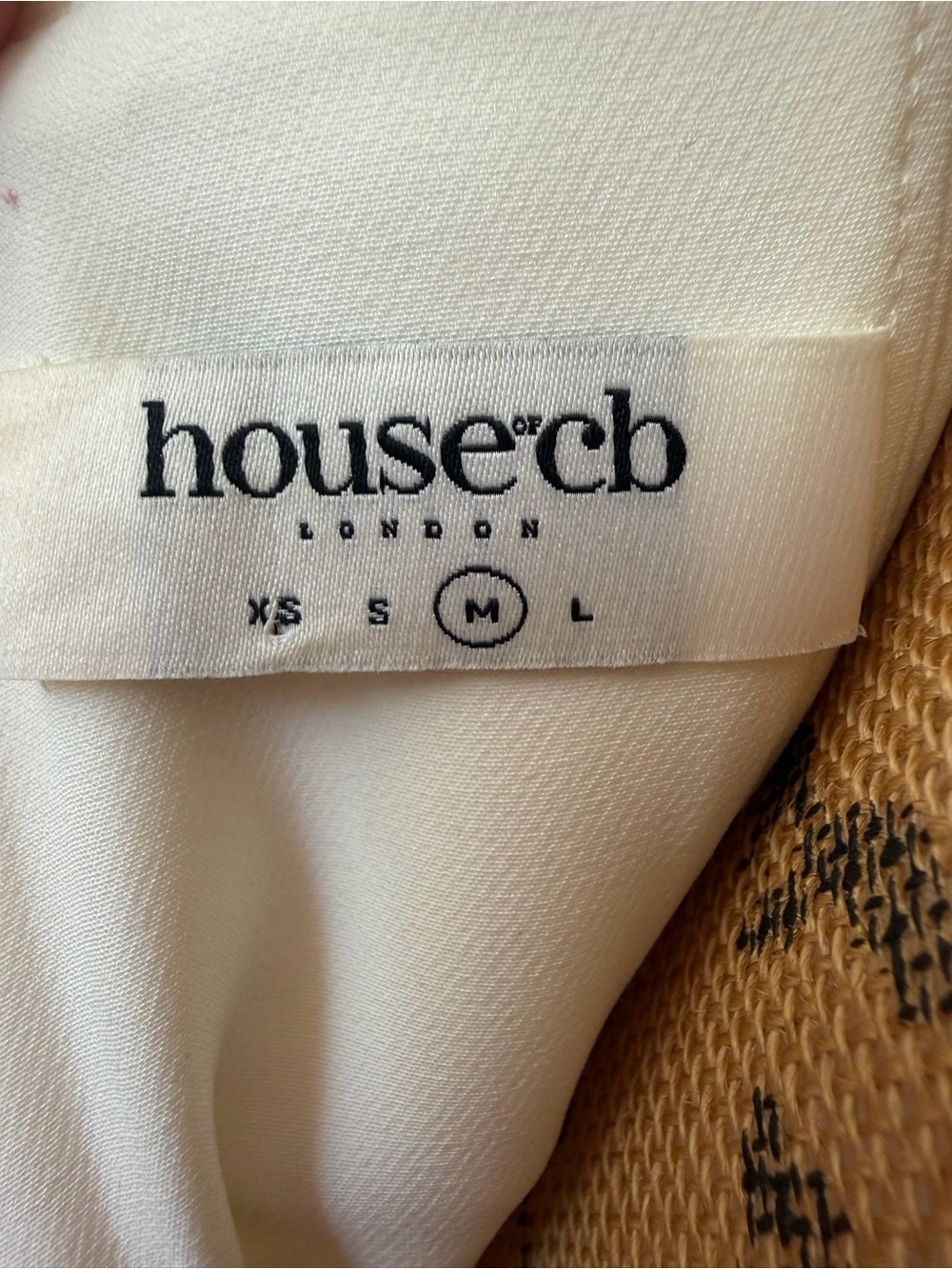 House of CB Emmeliette Ivory Satin Mini Dress M Regular A-C Bridal Like new - Picture 2 of 9